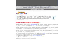 Desktop Screenshot of coursdephysique.decout.org