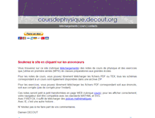 Tablet Screenshot of coursdephysique.decout.org